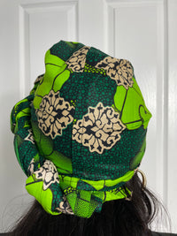 Aryla Green Ankara Headwrap/Scarf