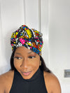 Alade Ankara Headwrap/Scarf | Yellow and Pink African Print