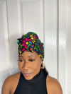 Anita Pink and Yellow Ankara Headwrap/Scarf