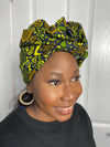 Abiba Green Ankara Headwrap/scarf