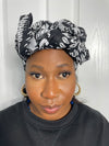 Alike Black and White Ankara  Headwrap/Scarf