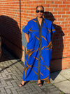 Brisa Ankara Bubu Dress | Blue African Print