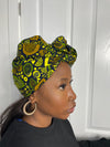 Abiba Green Ankara Headwrap/scarf