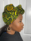 Abiba Green Ankara Headwrap/scarf