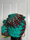 Ayo Teal and yellow Ankara Headwrap/Scarf