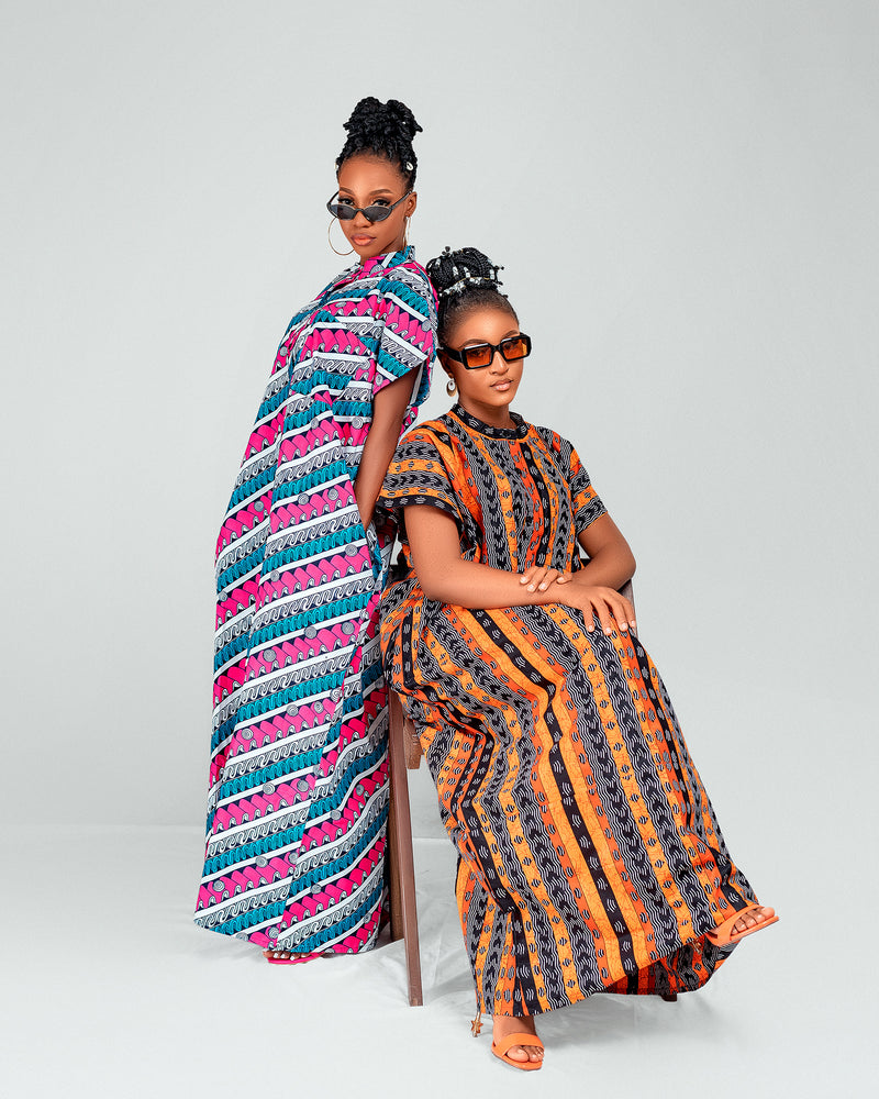 Palma Ankara Bubu Maxi Dress | African Print