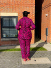 Genni Ankara Jacket | Pink and Black African Print