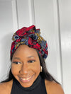 Almah Red Ankara Headwrap/Scarf