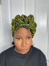 Abiba Green Ankara Headwrap/scarf