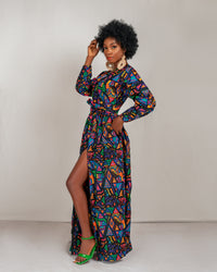 Asher Ankara Maxi Dress | African Print