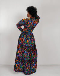 Asher Ankara Maxi Dress | African Print