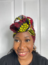 Hannah Red and Yellow Ankara Headwrap/Scarf