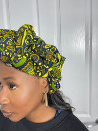 Abiba Green Ankara Headwrap/scarf