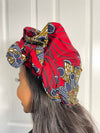 Almah Red Ankara Headwrap/Scarf