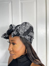 Arike Black and White Ankara Headwrap/Scarf