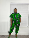 Andrea Green Ankara Jumpsuit