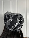 Arike Black and White Ankara Headwrap/Scarf