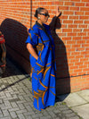 Brisa Ankara Bubu Dress | Blue African Print