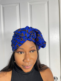 Barbie Blue Ankara Headwrap/Scarf