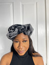 Arike Black and White Ankara Headwrap/Scarf