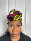 Hannah Red and Yellow Ankara Headwrap/Scarf