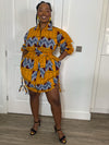 Ivy Ankara Shirt Dress | Yellow African Print