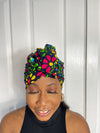 Anita Pink and Yellow Ankara Headwrap/Scarf