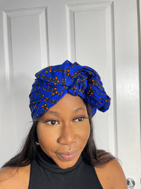 Barbie Blue Ankara Headwrap/Scarf