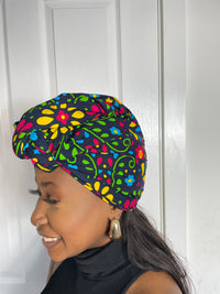 Anita Pink and Yellow Ankara Headwrap/Scarf