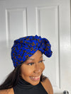 Barbie Blue Ankara Headwrap/Scarf