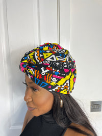 Alade Ankara Headwrap/Scarf | Yellow and Pink African Print