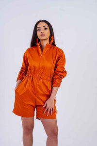 Agatha Orange playsuit