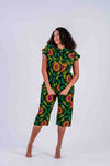 Bukky Ankara Shirt | Green African Print