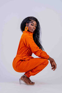 Adanna Orange Jumpsuit