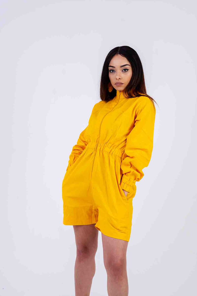 Aneesh Yellow Playsuit