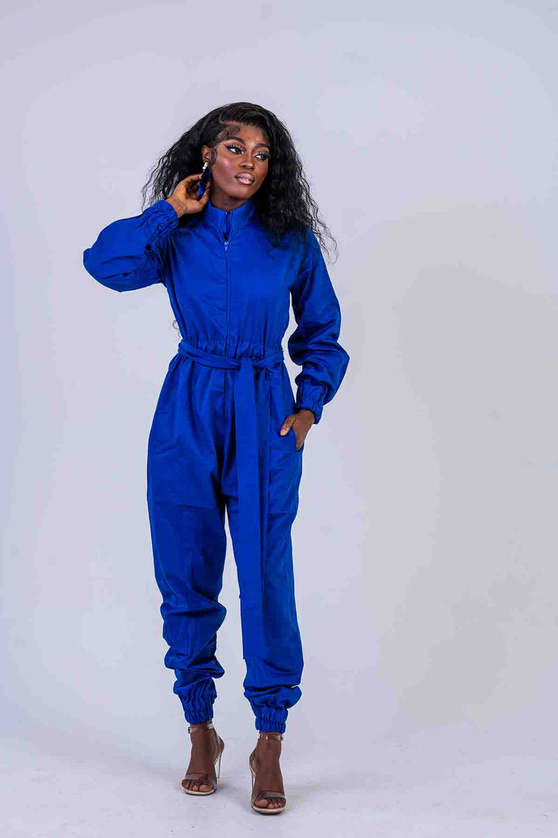 Alena Blue Jumpsuit