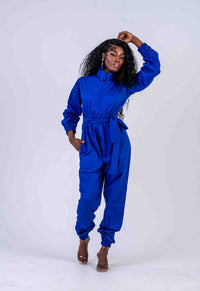 Alena Blue Jumpsuit