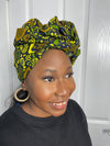 Abiba Green Ankara Headwrap/scarf