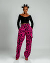 Jolene Ankara Cargo Trouser | Red Print