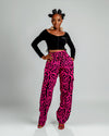 Jolene Ankara Cargo Trouser | Red Print