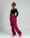 Jolene Ankara Cargo Trouser | Red Print