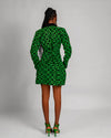 Khloe Mini Jacket Dress (Green Color)