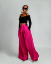 Tara High waisted Trouser | Pink African Print