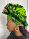 Aryla Green Ankara Headwrap/Scarf