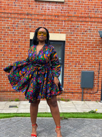 Asher Ankara Mini Dress | African Print