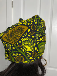 Abiba Green Ankara Headwrap/scarf