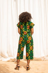 Bukky Ankara Culotte Trouser | Green African Print