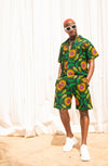 Ben Ankara Men Short | Green African Print