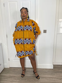 Ivy Ankara Shirt Dress | Yellow African Print