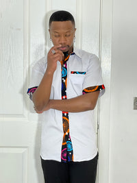 Daniel Men Shirt | Mixed African Print